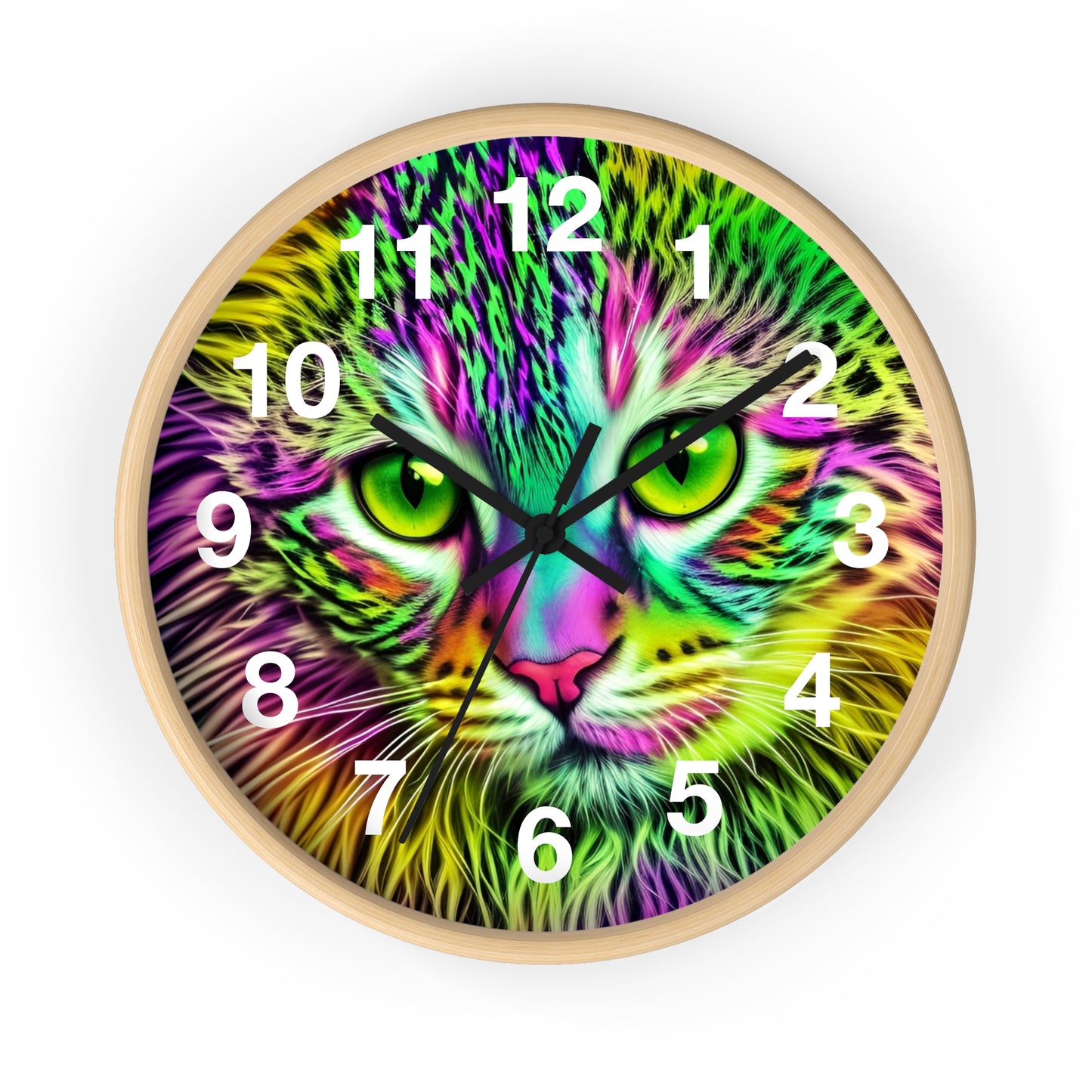 Colorful Kitty Clock (SP Photography Collection)