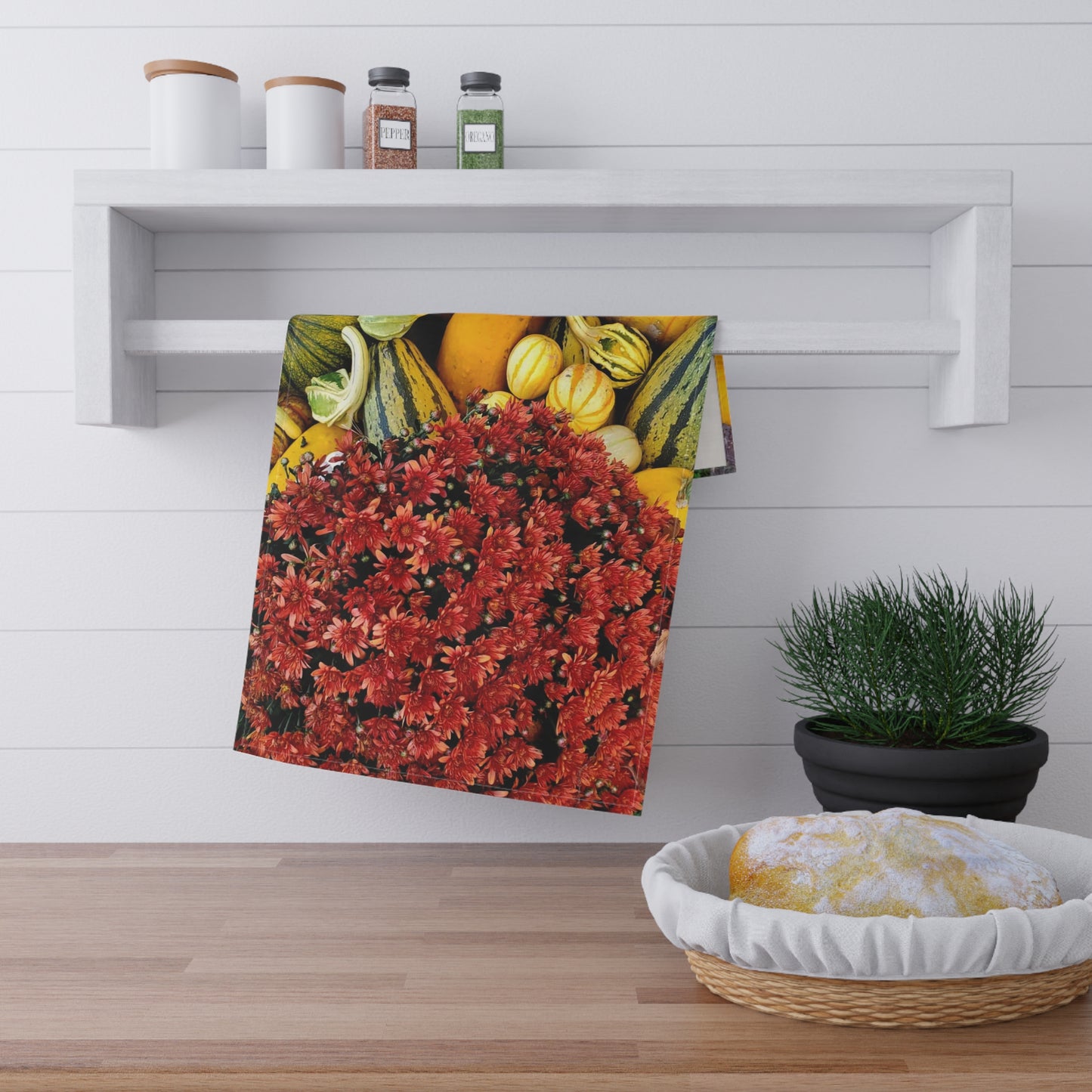 Fall Harvest Kitchen Towel (Enchanted Exposures By Tammy Lyne)