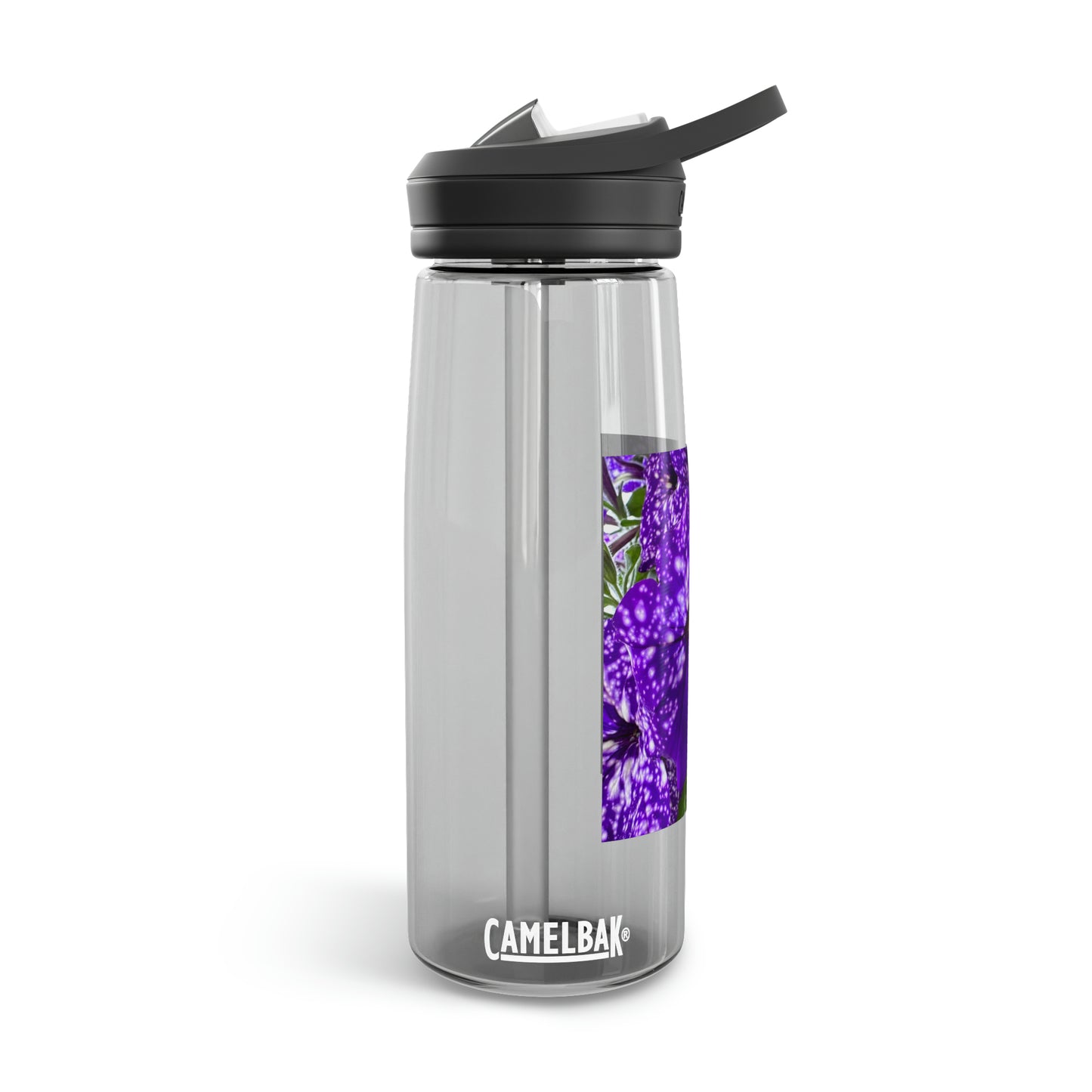 Purple Flower CamelBak Eddy®  Water Bottle, 25oz (Custom Creations By Catelyn)