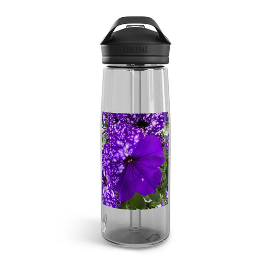 Purple Flower CamelBak Eddy®  Water Bottle, 25oz (Custom Creations By Catelyn)