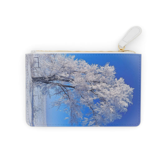 Snowy Tree Mini Clutch Bag (SP Photography Collection) NAVY