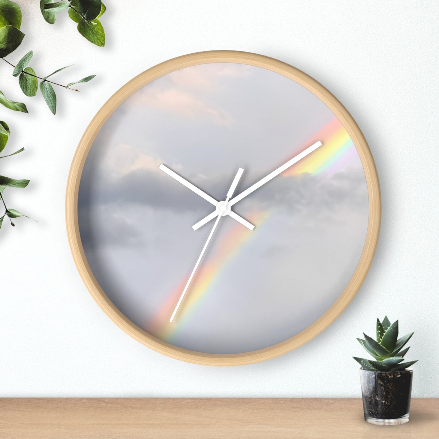 Rainbow Wall Clock (Enchanted Exposures By Tammy Lyne)