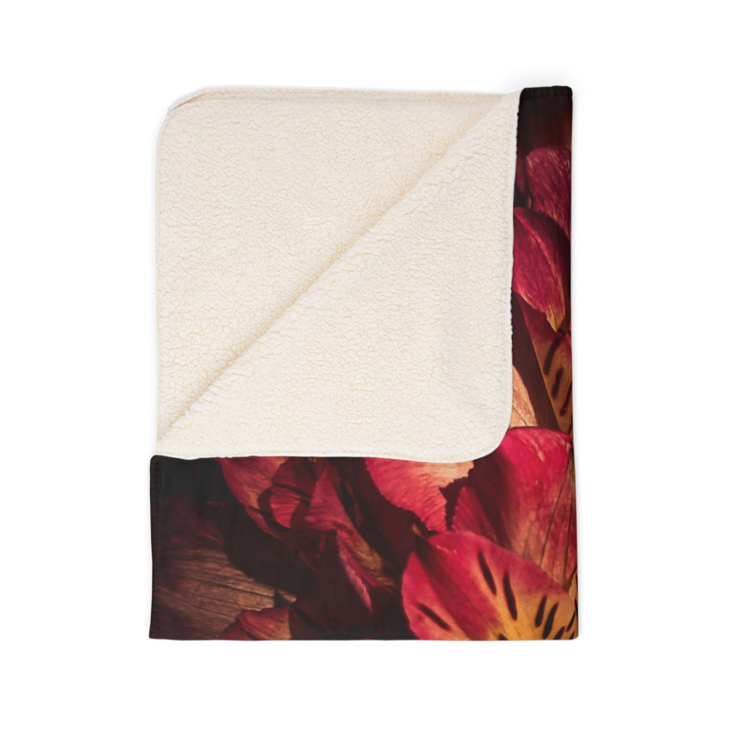 Pink Lily Fleece Sherpa Blanket (SP Photography Collection)