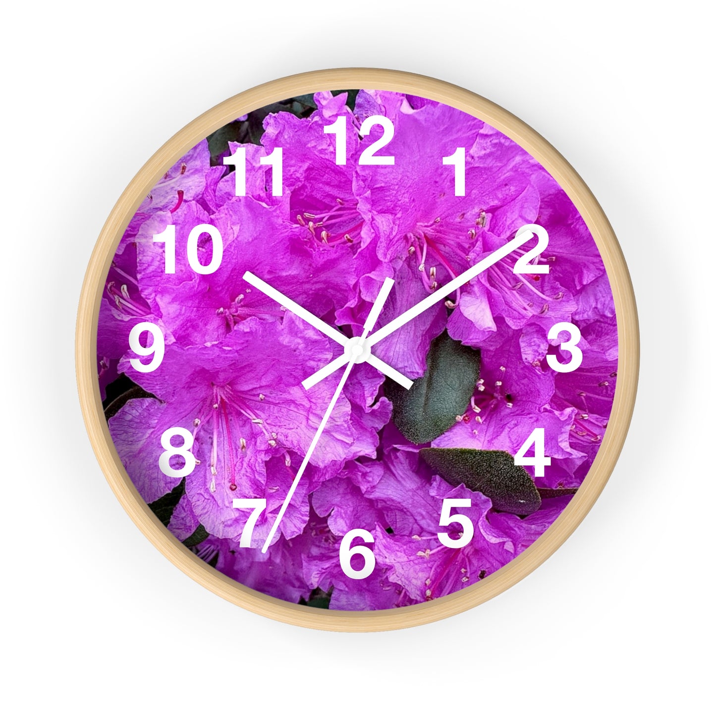 Pink Flower Wall Clock (Custom Creations By Catelyn)