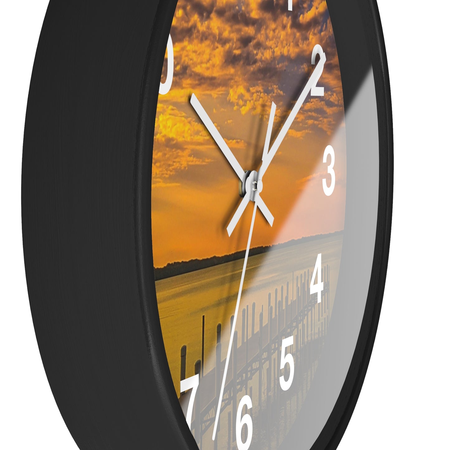 On the dock Wall Clock (SP Photography Collection)