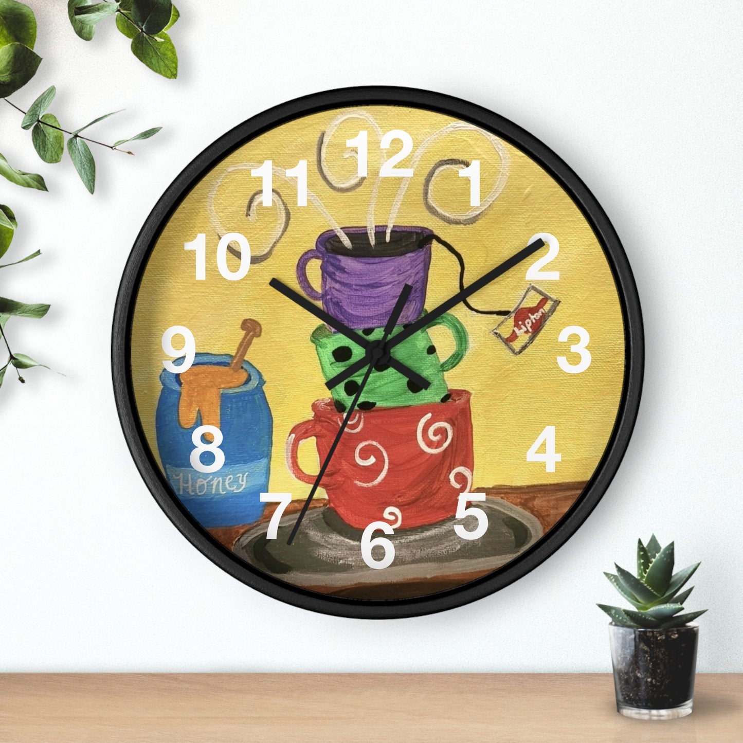 Cup Of Tea Wall Clock (Brookson Collection)