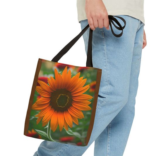 Orange Sunflower Tote Bag (SP Photography Collection) BROWN