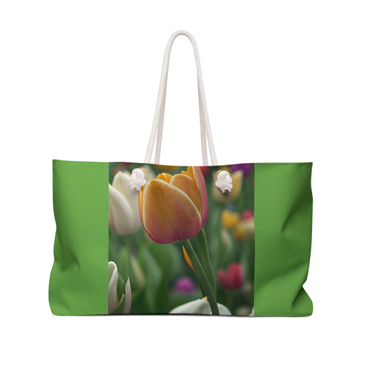 Orange Tulip Weekender Bag (SP Photography Collection) GREEN