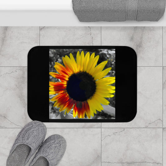 Mixed Sunflower Bath Mat (Enchanted Exposures By Tammy Lyne)