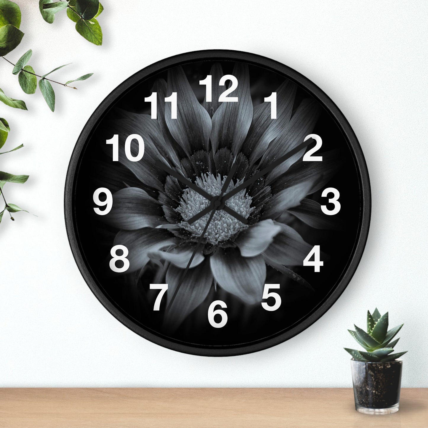 Midnight Bloom Wall Clock (SP Photography Collection)