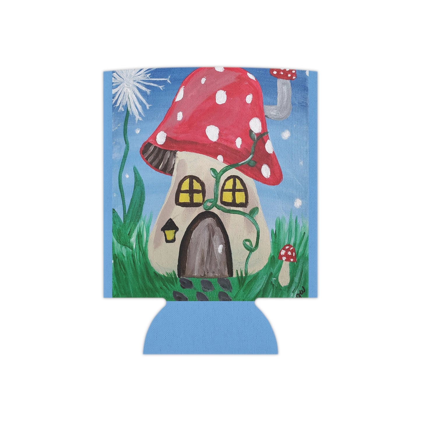 Fairy House Regular Can Cooler Sleeve (Brookson Collection) BLUE