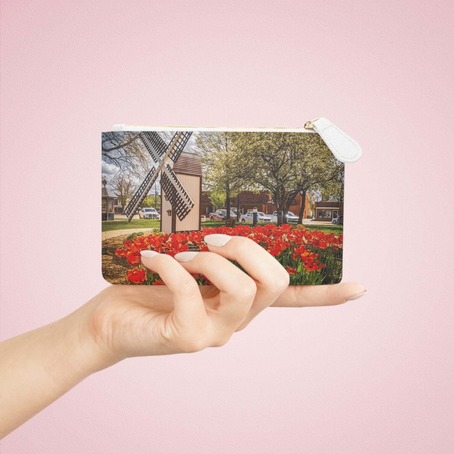 Red Windmill Tulip Mini Clutch Bag (SP Photography Collection) RED