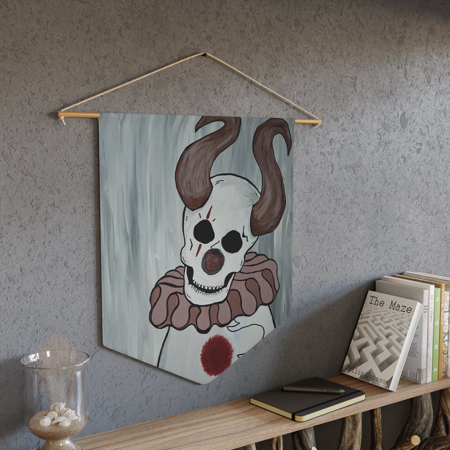 Toby The Clown Pennant (Peculiar Paintings Collection)