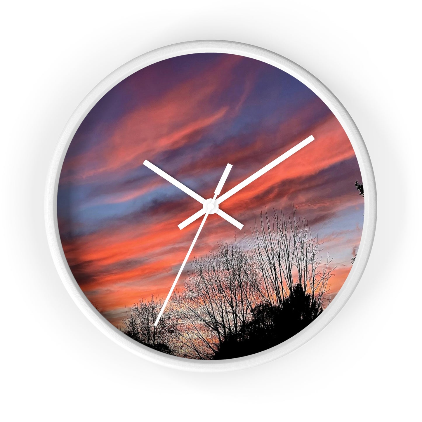 Pink Sky Wall Clock (B & J Collections)