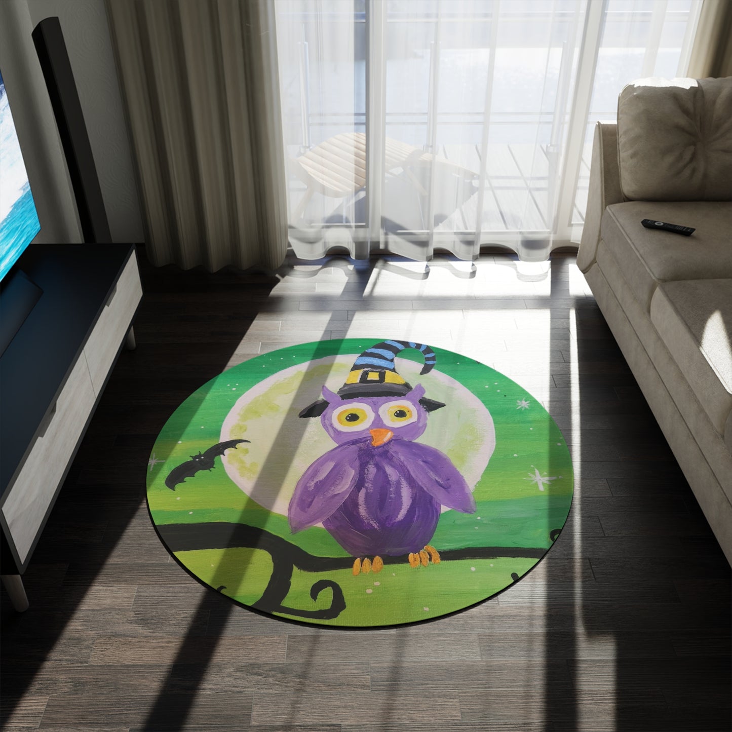 Night Owl Round Rug (Brookson Collection)