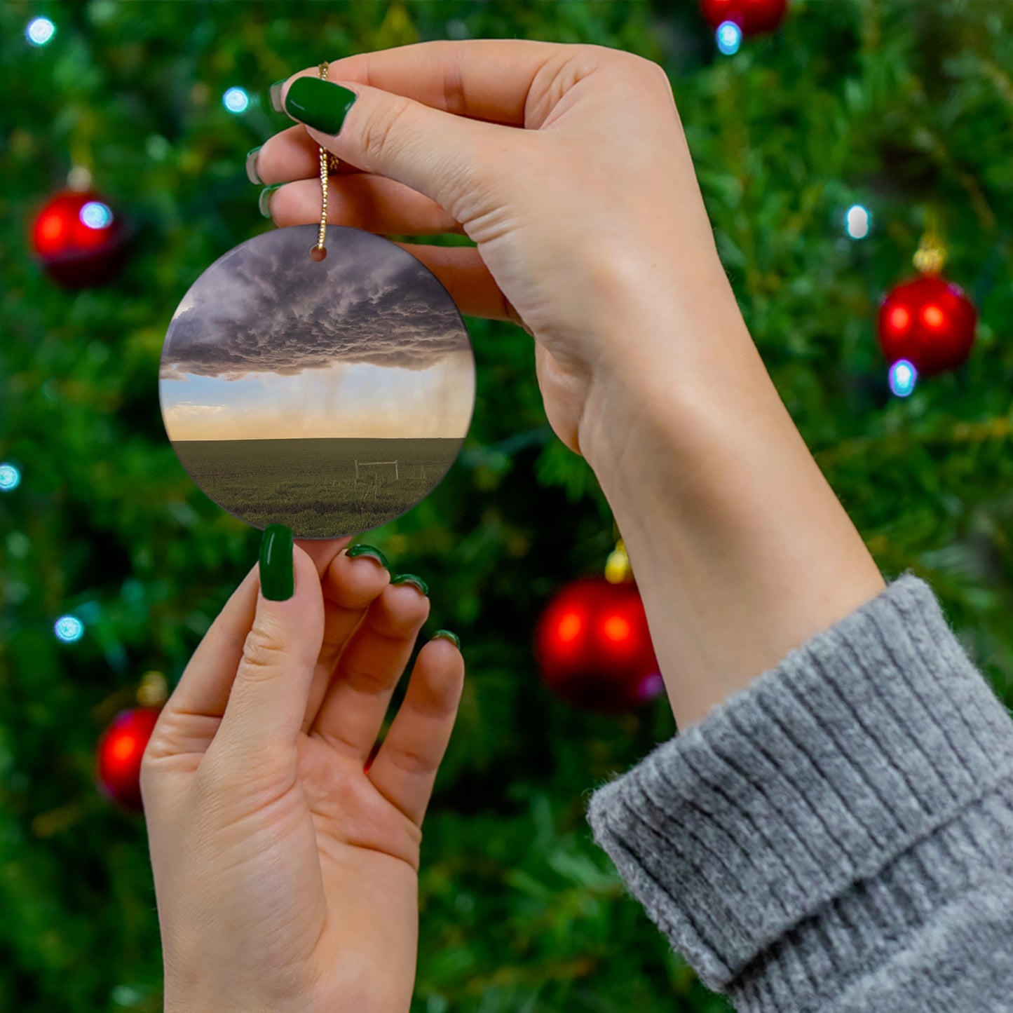 Thunder Clouds Ceramic Ornament (SP Photography Collection)