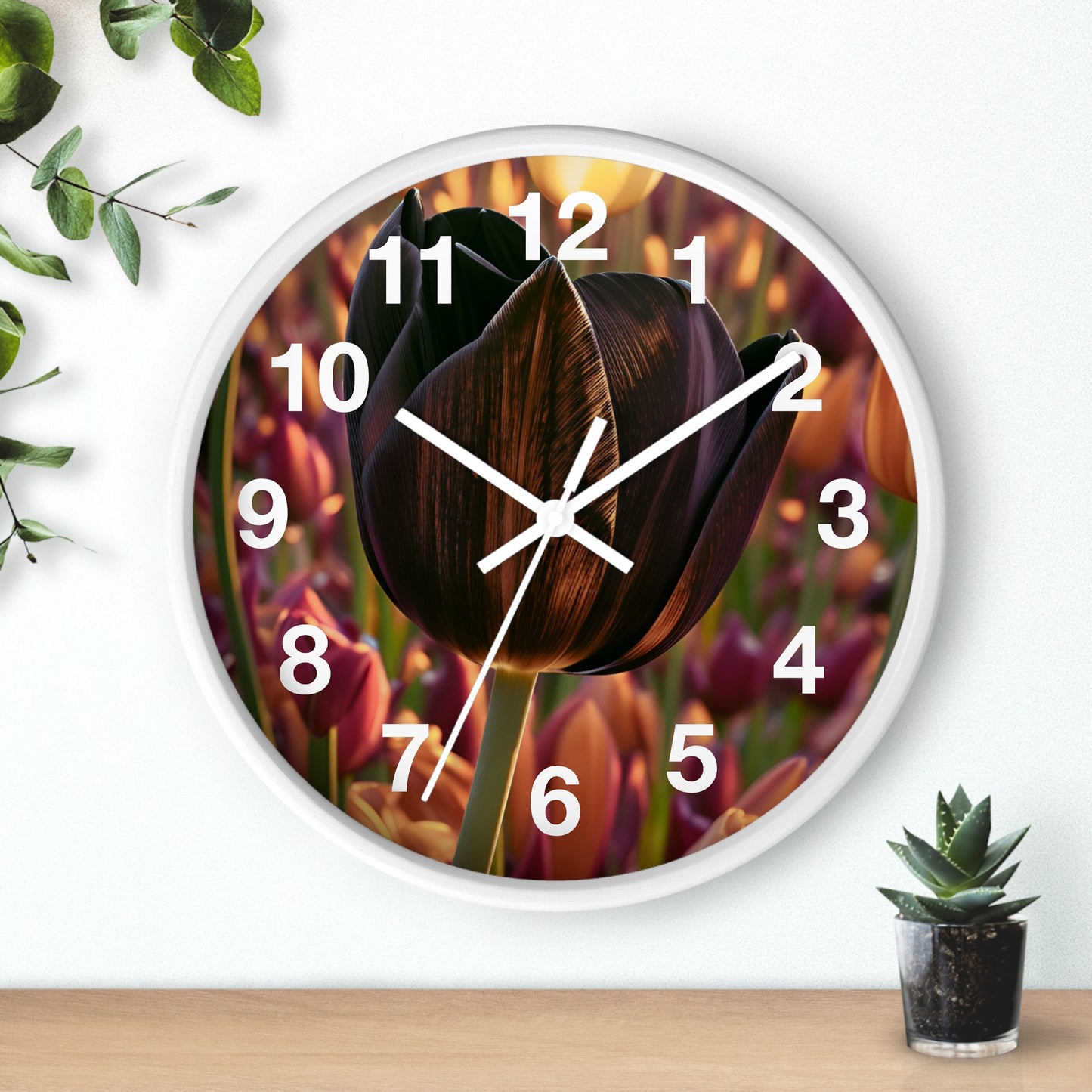 Purple Tulip Clock (SP Photography Collection)