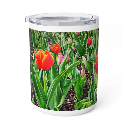 Red Tulips Insulated Coffee Mug, 10oz (SP Photography Collection)