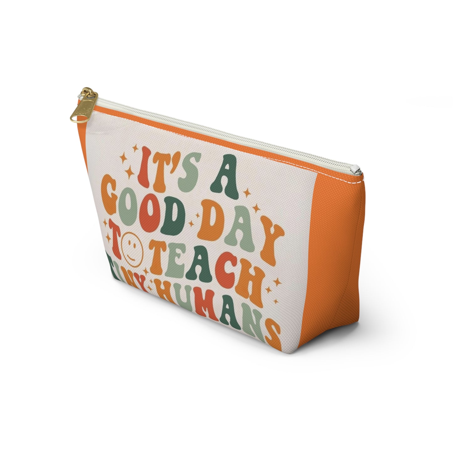 Teacher Pouch w T-bottom (aiB & J Collections) ORANGE