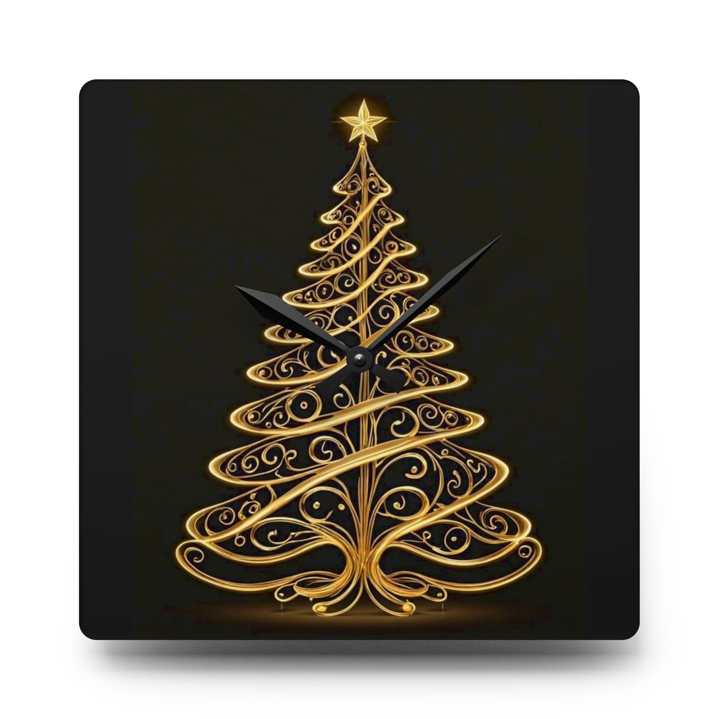 Golden Tree Wall Clock (ai B & J Collections)