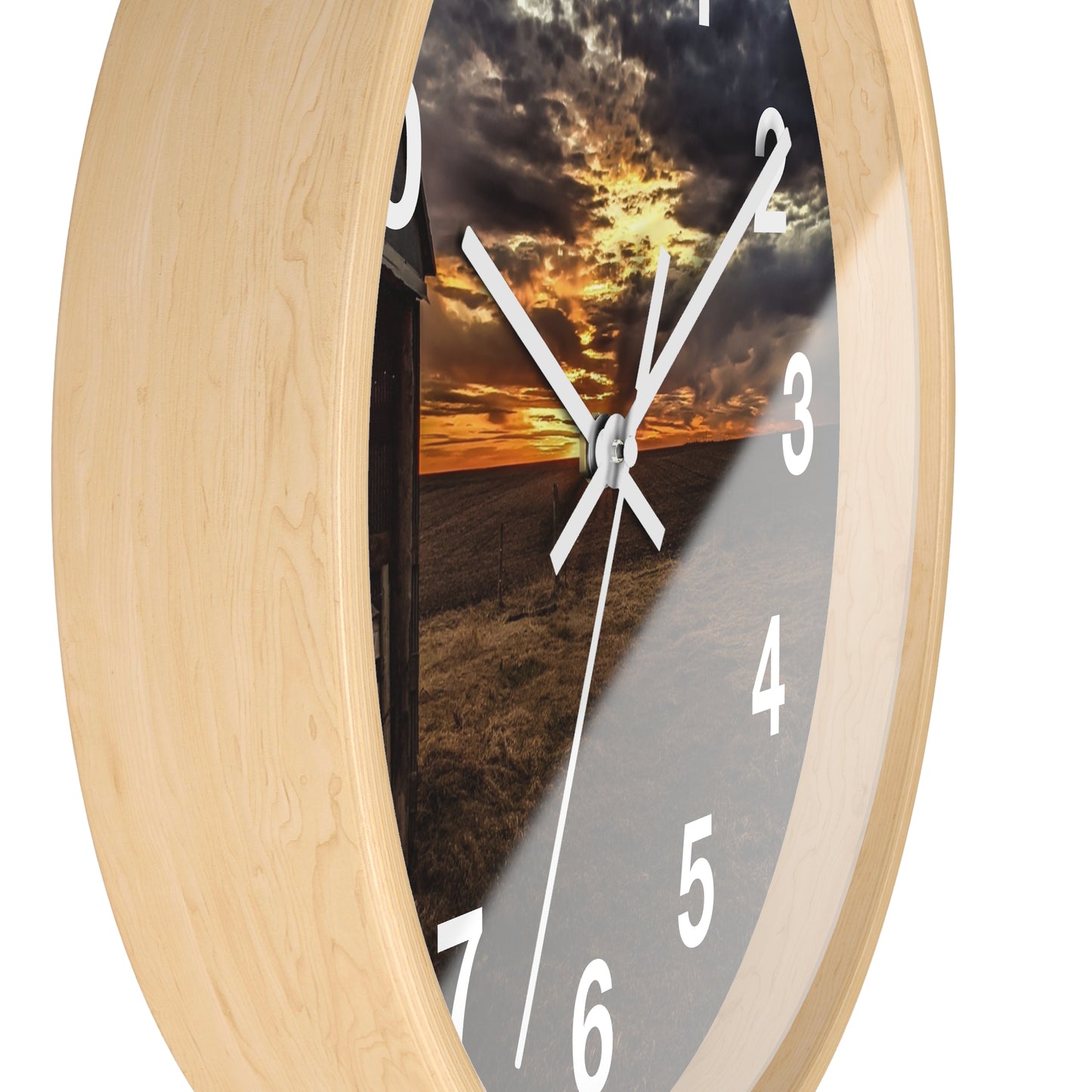 Gray Skies Wall Clock (SP Photography Collection)