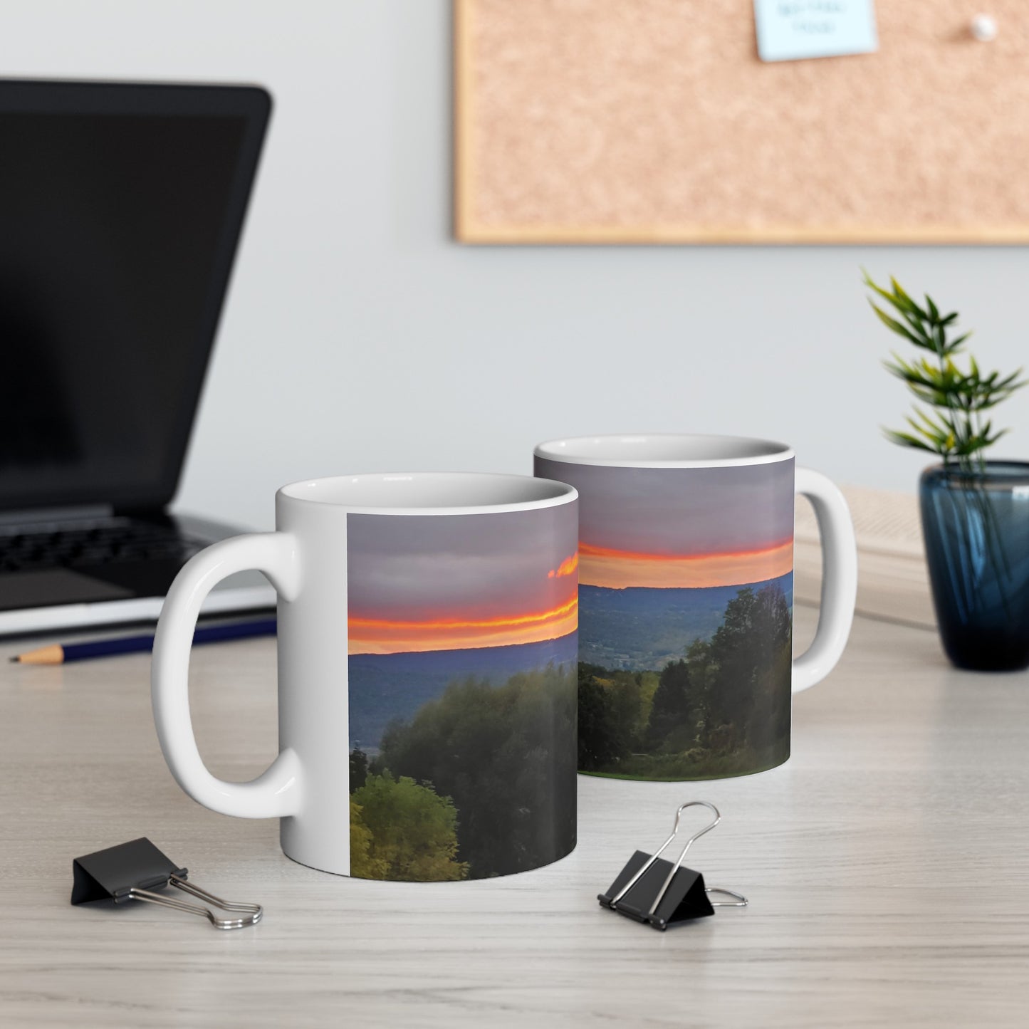 Orange Sky Ceramic Mug 11oz (B & J Collections)