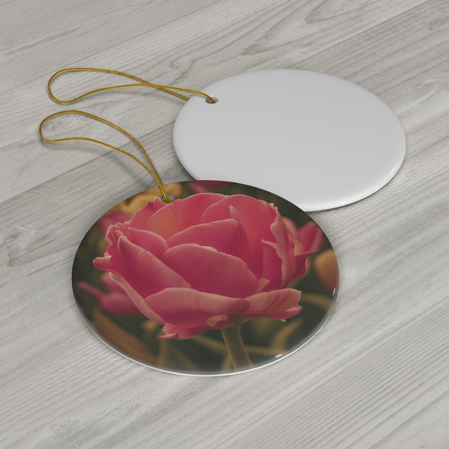 Pink Buttercup Ceramic Ornament (SP Photography Collection)