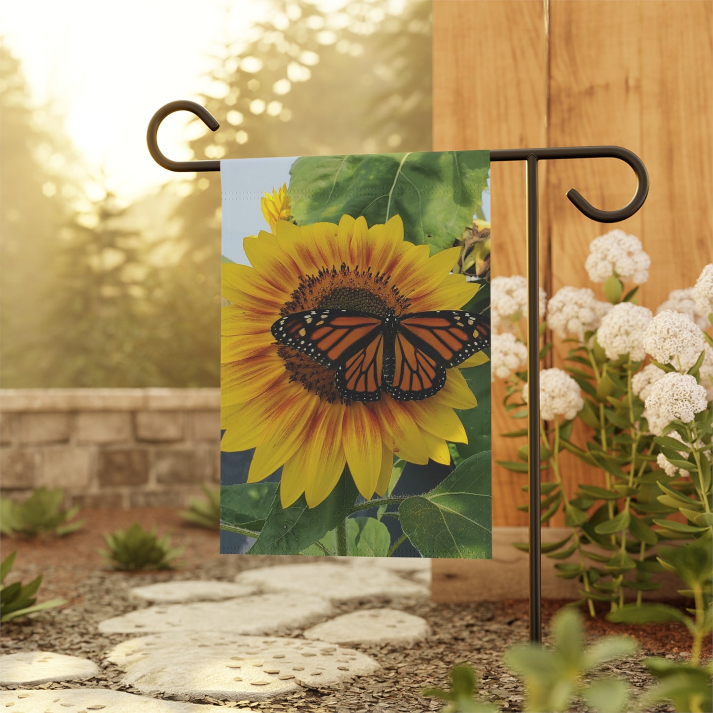 Happy Sunflower Garden & House Banner (Enchanted Exposures By Tammy Lyne) (Pole not included)