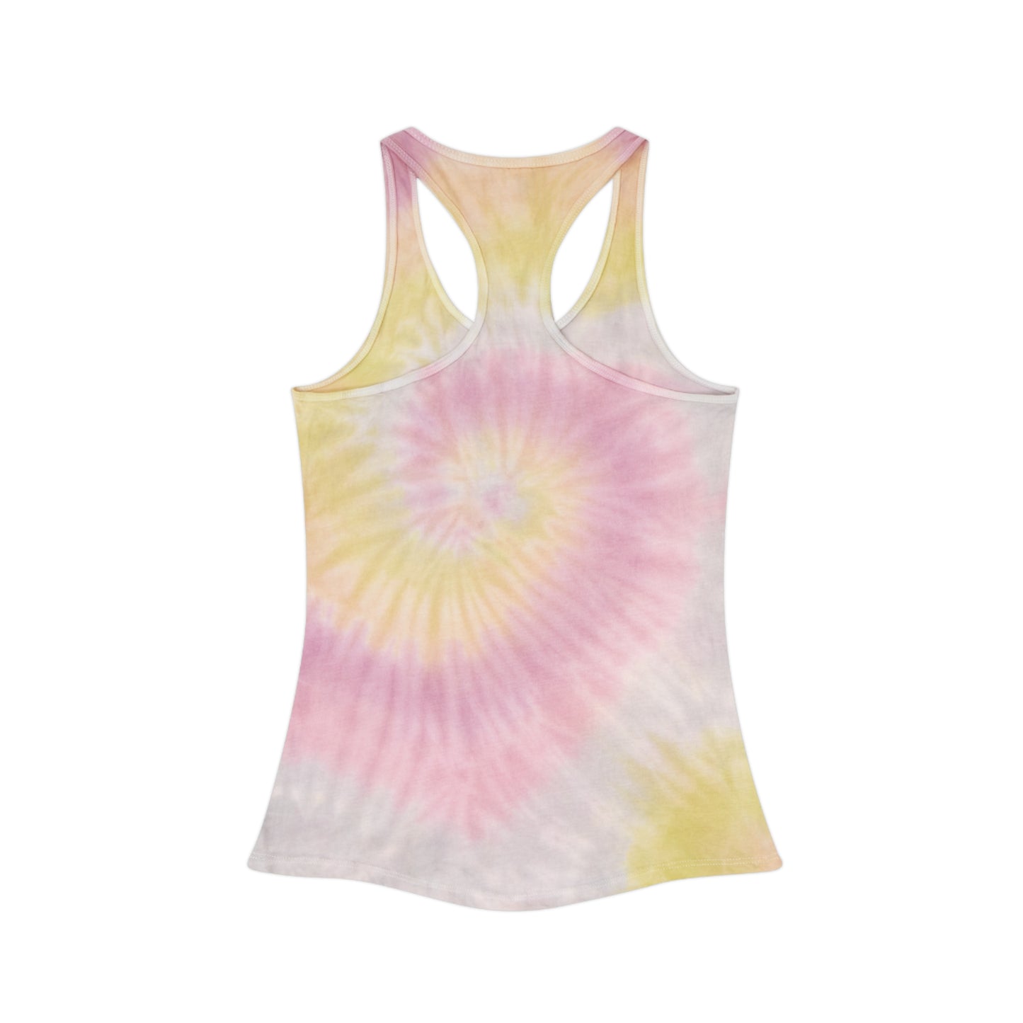 80s Pink Graphic Tye Dye Racerback Tank Top ( ai B & J Collections)