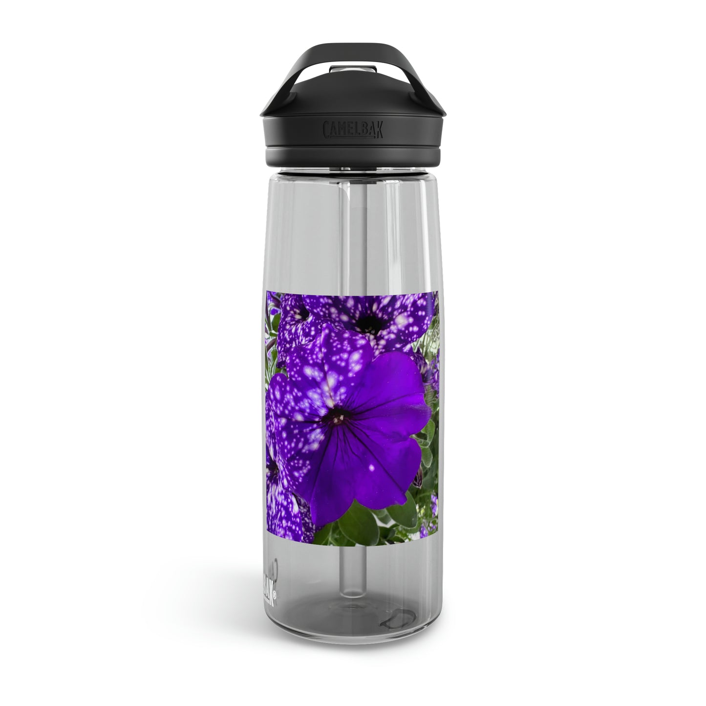 Purple Flower CamelBak Eddy®  Water Bottle, 25oz (Custom Creations By Catelyn)