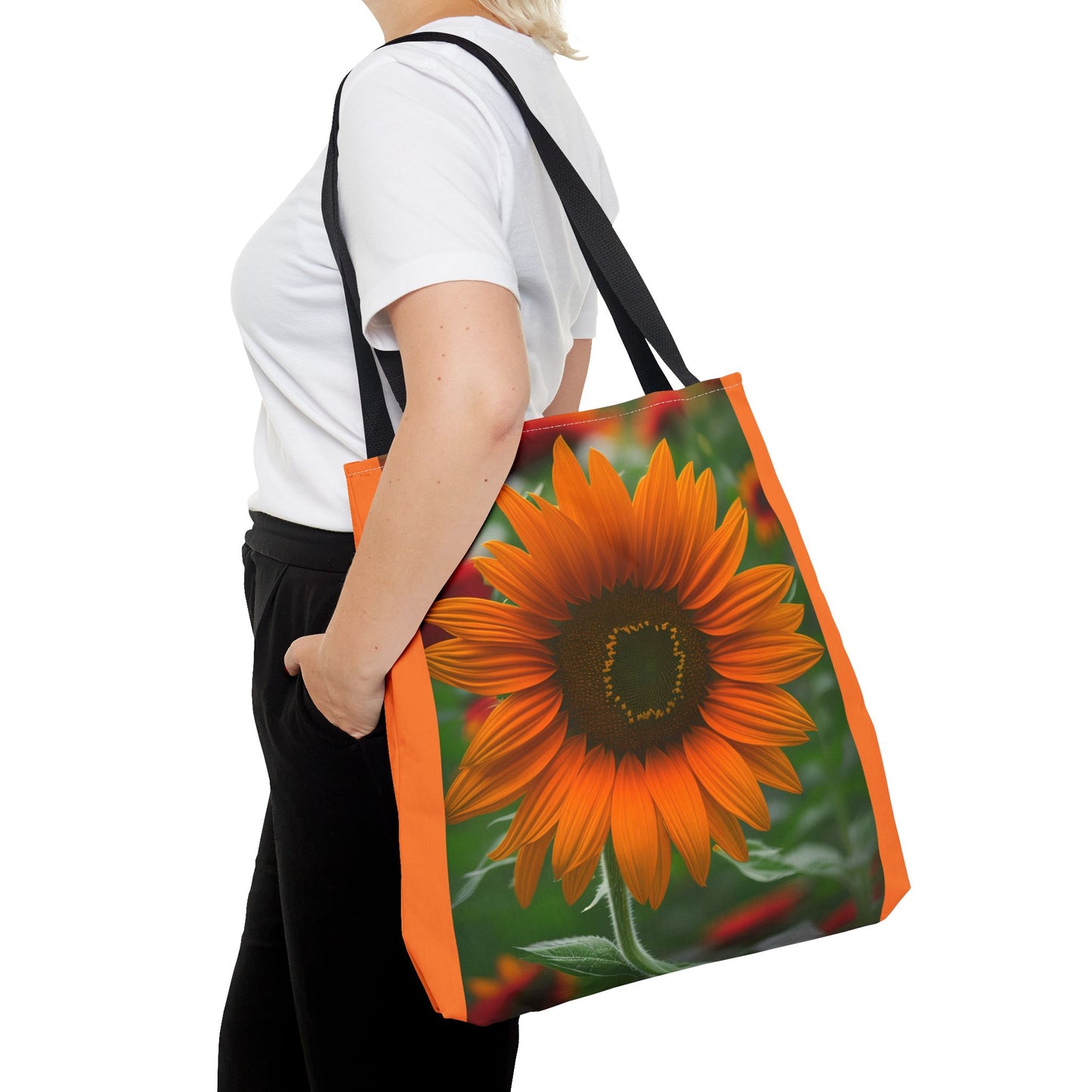 Orange Sunflower Tote Bag (SP Photography Collection) LIGHT ORANGE