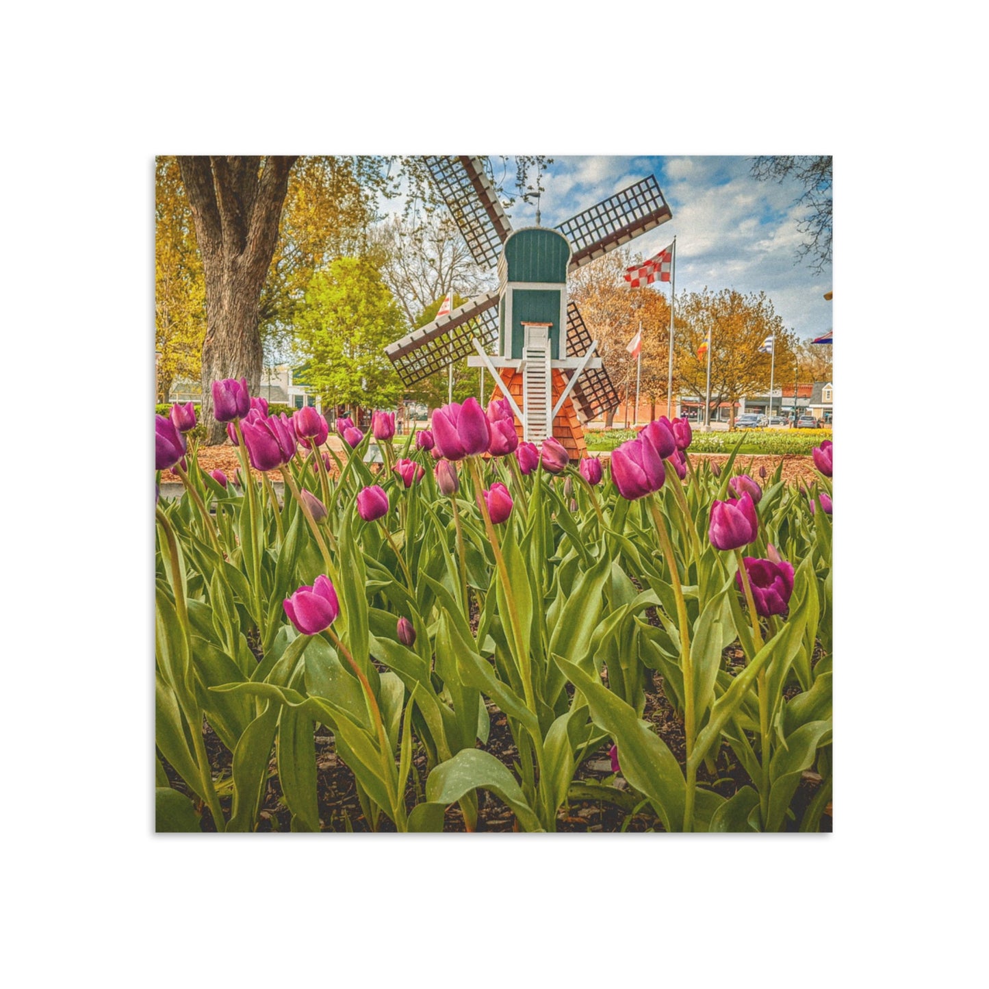 Windmill Tulips Cross Bead Bracelet ( Mothers Day Collection)