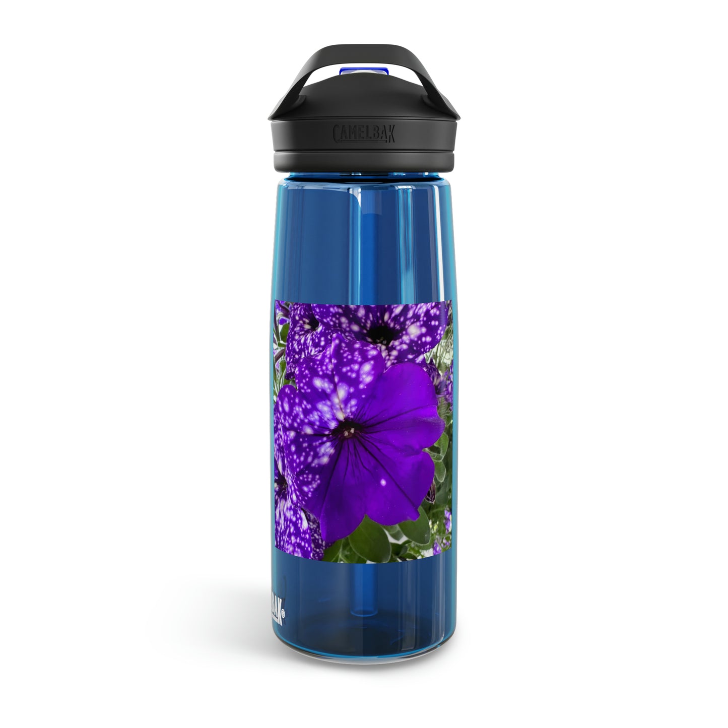 Purple Flower CamelBak Eddy®  Water Bottle, 25oz (Custom Creations By Catelyn)