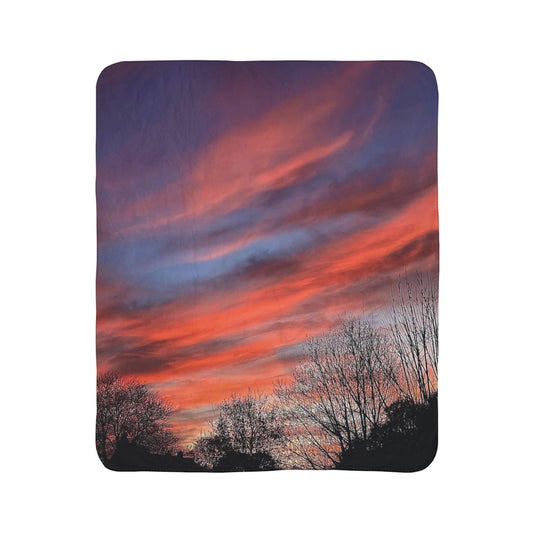 Pink Sky Copy of Tulip Fleece Sherpa Blanket ( B & J Collections)