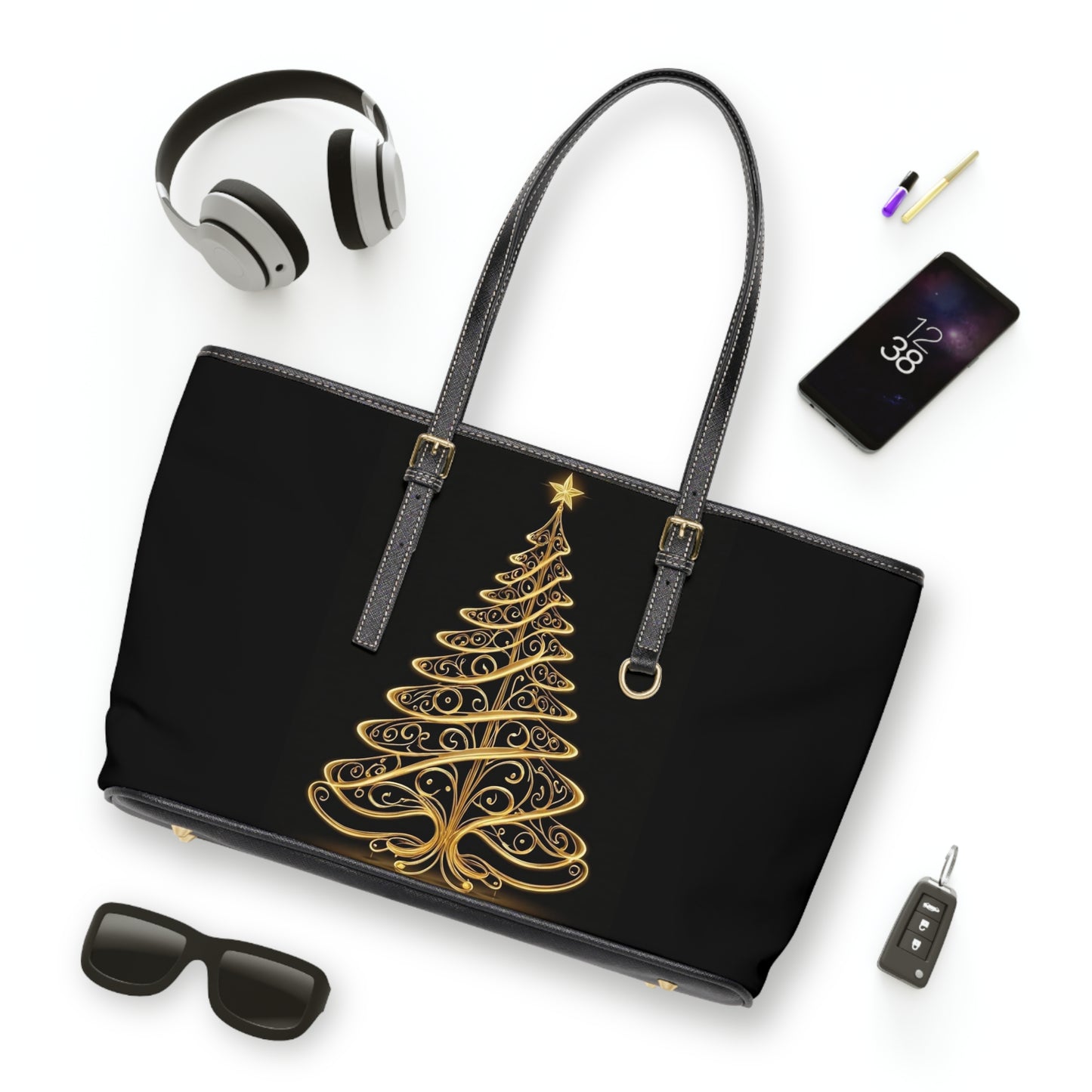 Golden Tree Leather Shoulder Bag (ai B & J Collections)