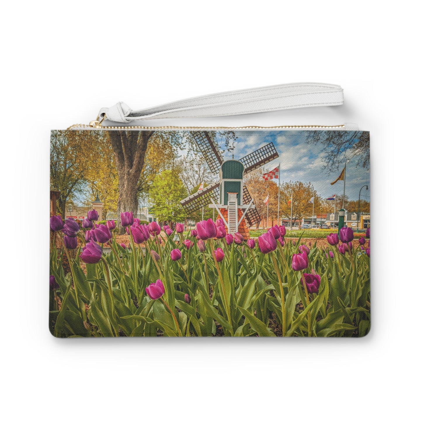 Windmill Tulip Large Clutch Bag (SP Photography Collection) PINK