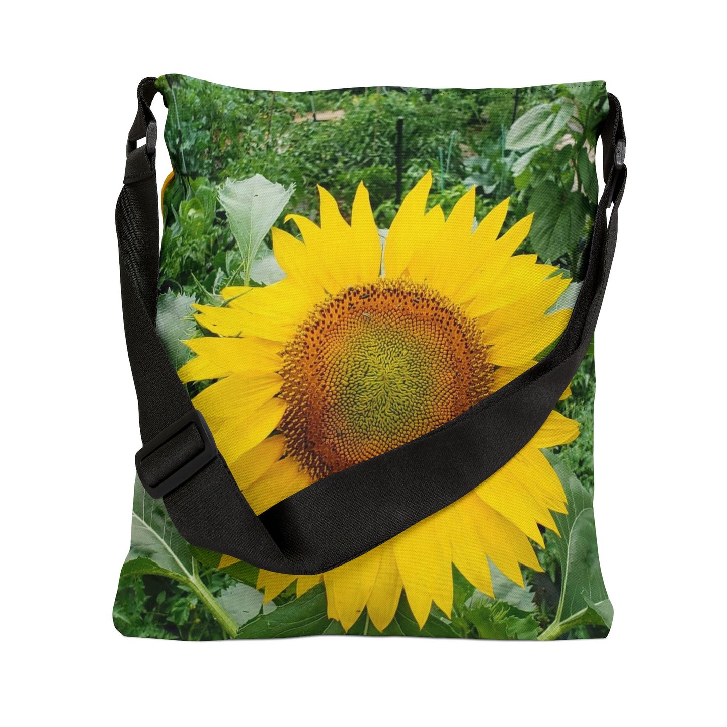 Bright Yellow Sunflower Adjustable Tote Bag (Enchanted Exposures By Tammy Lyne) YELLOW