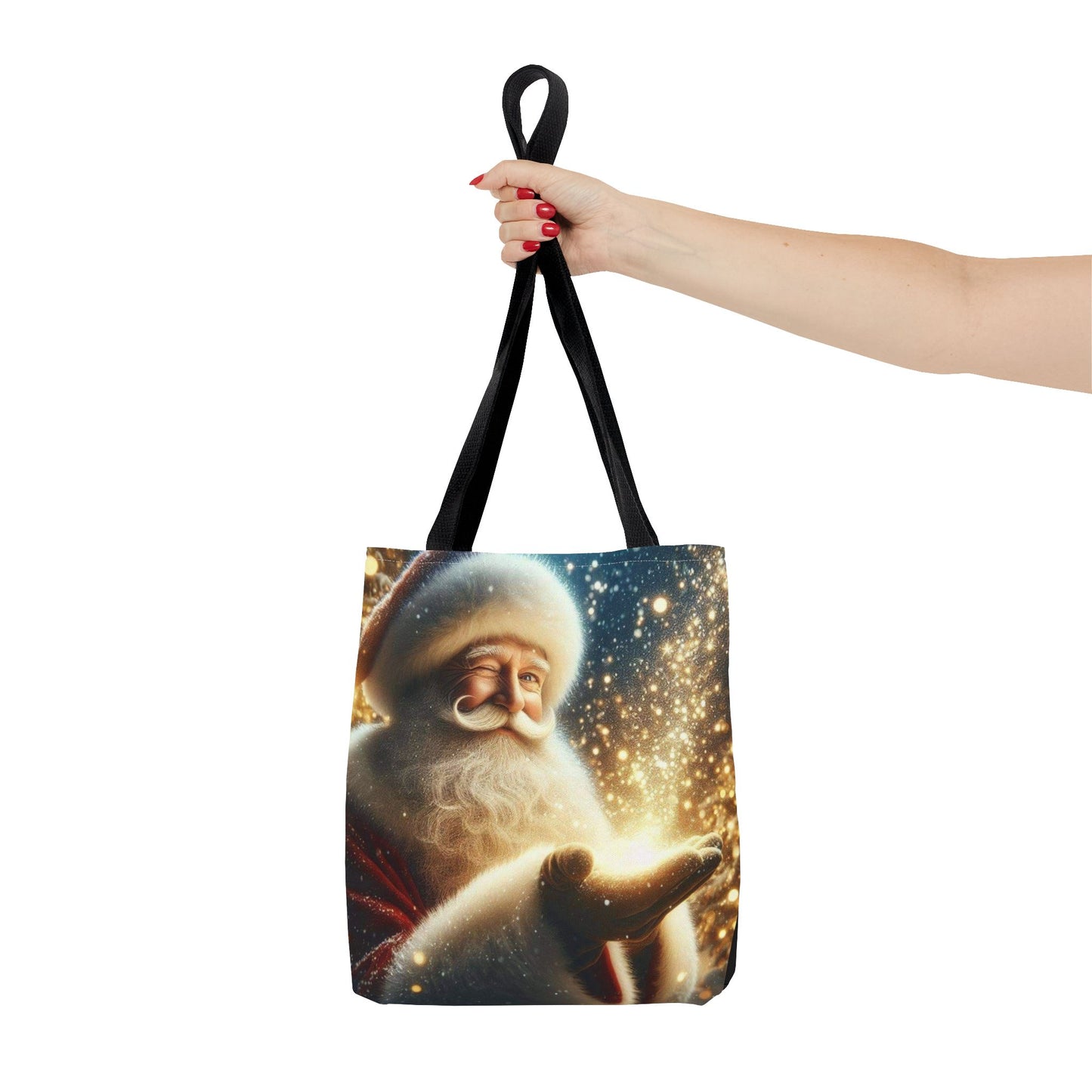 Santa Magic Tote Bag (ai B & J Collections) BLACK