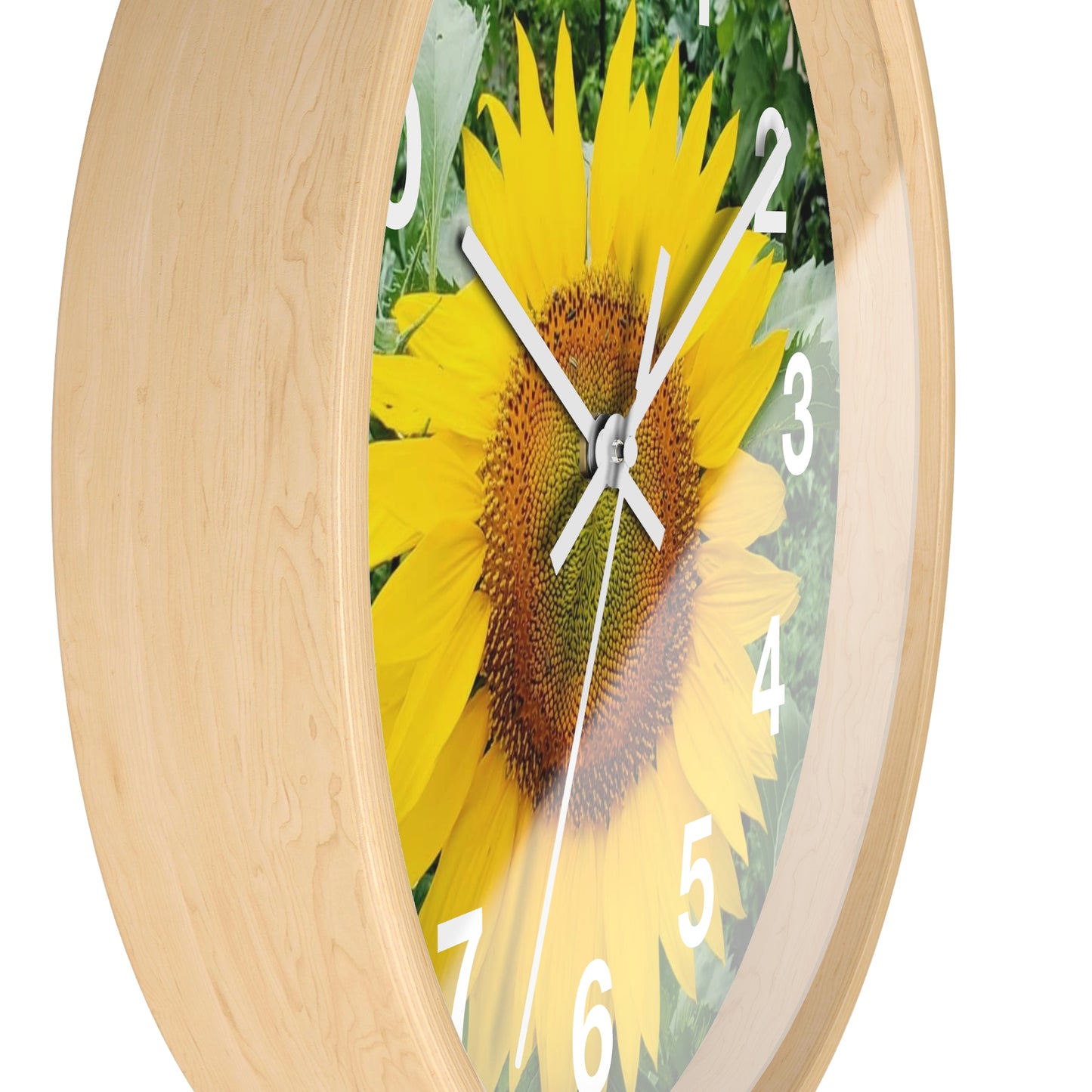 Yellow Sunflower Wall Clock (Enchanted Exposures By Tammy Lyne)