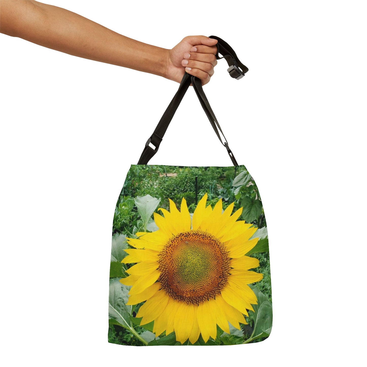 Bright Yellow Sunflower Adjustable Tote Bag (Enchanted Exposures By Tammy Lyne) YELLOW