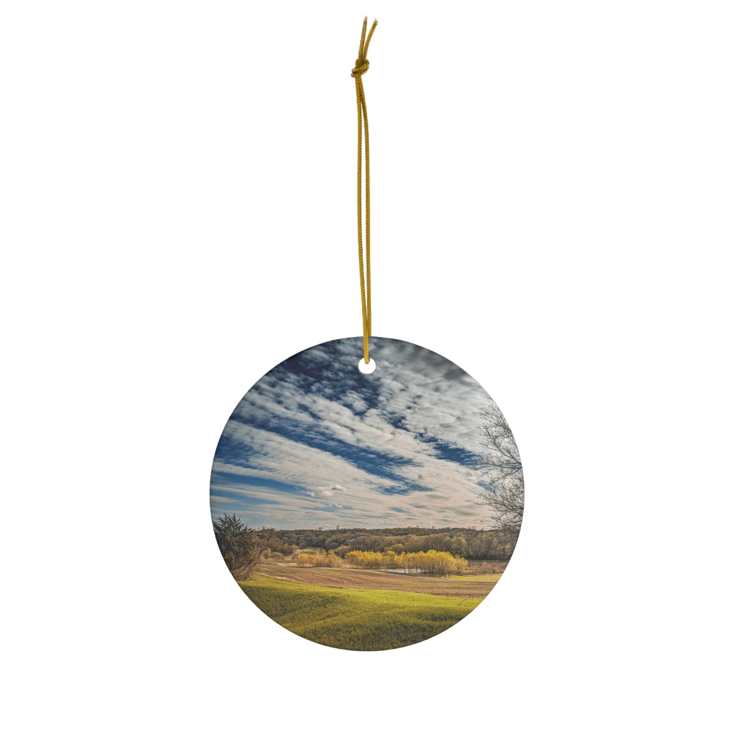 Rolling Clouds Ceramic Ornament (SP Photography Collection)