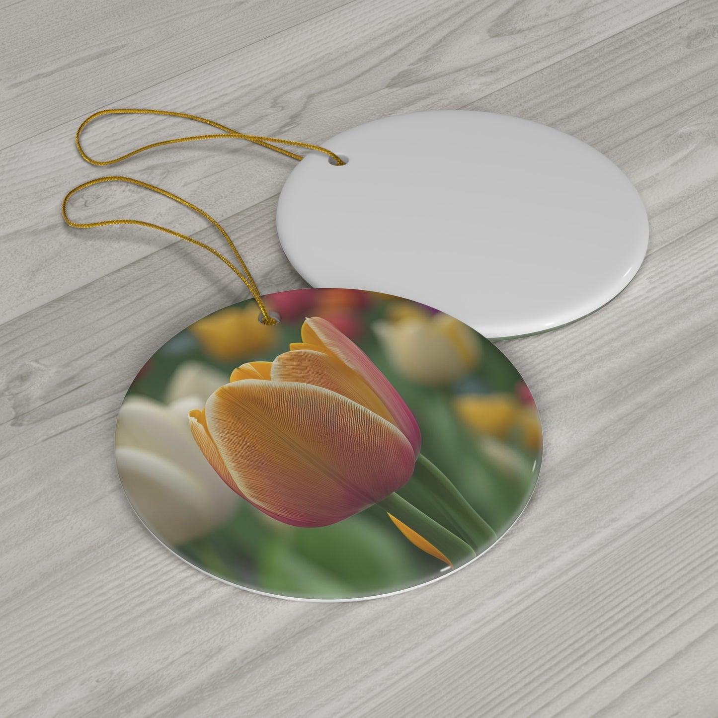 Orange Tulip Ceramic Ornament (SP Photography Collection)