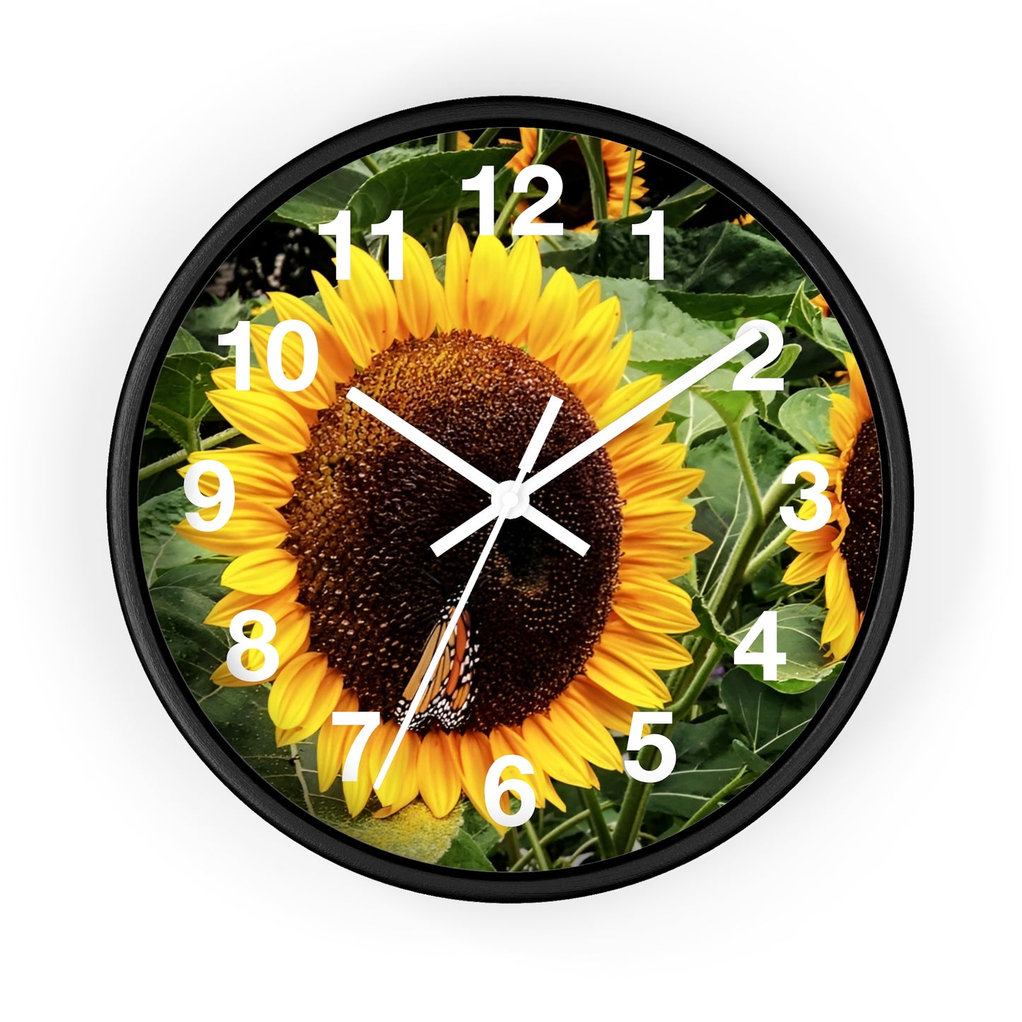 Bright Sunflower Wall Clock (Enchanted Exposures By Tammy Lyne)