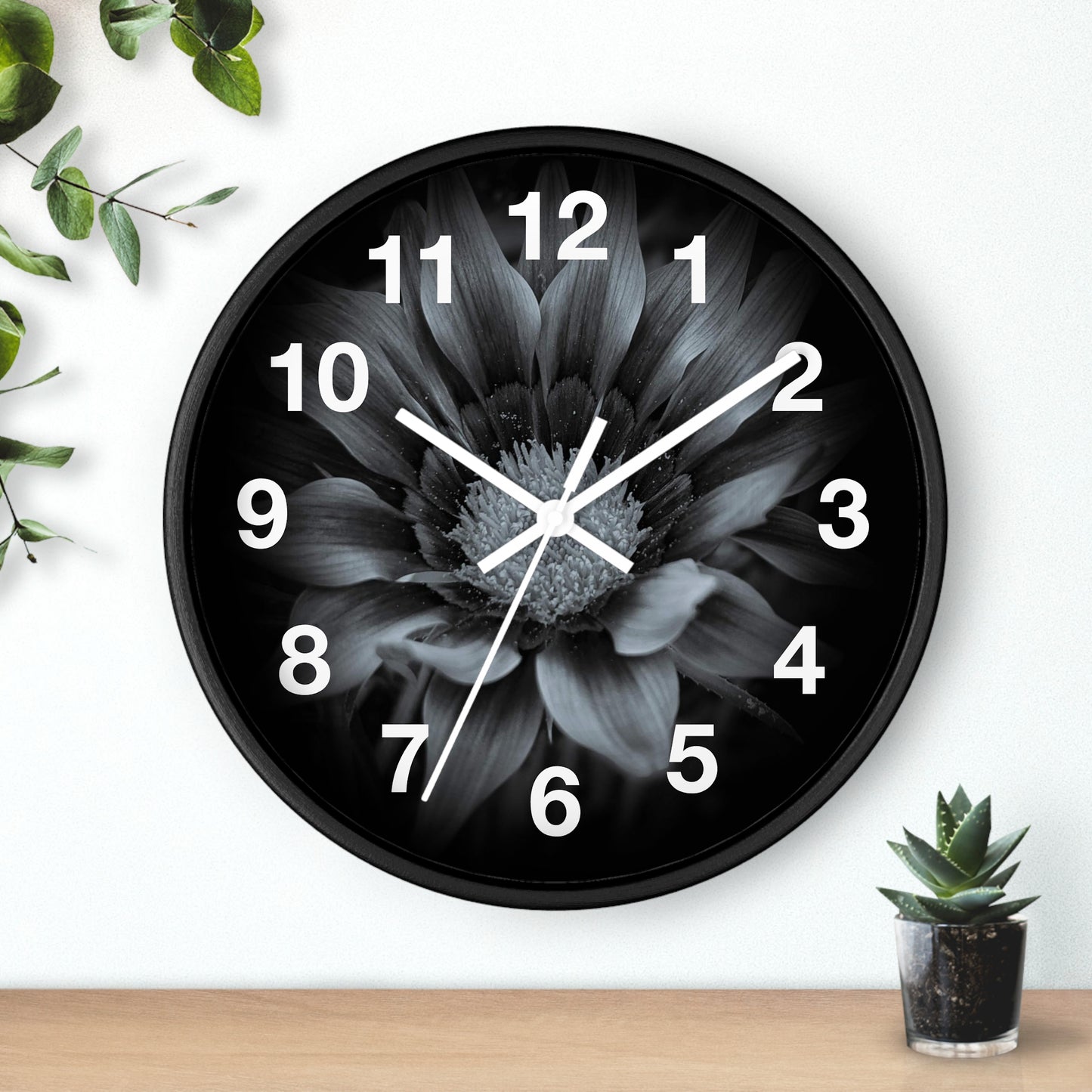 Midnight Bloom Wall Clock (SP Photography Collection)