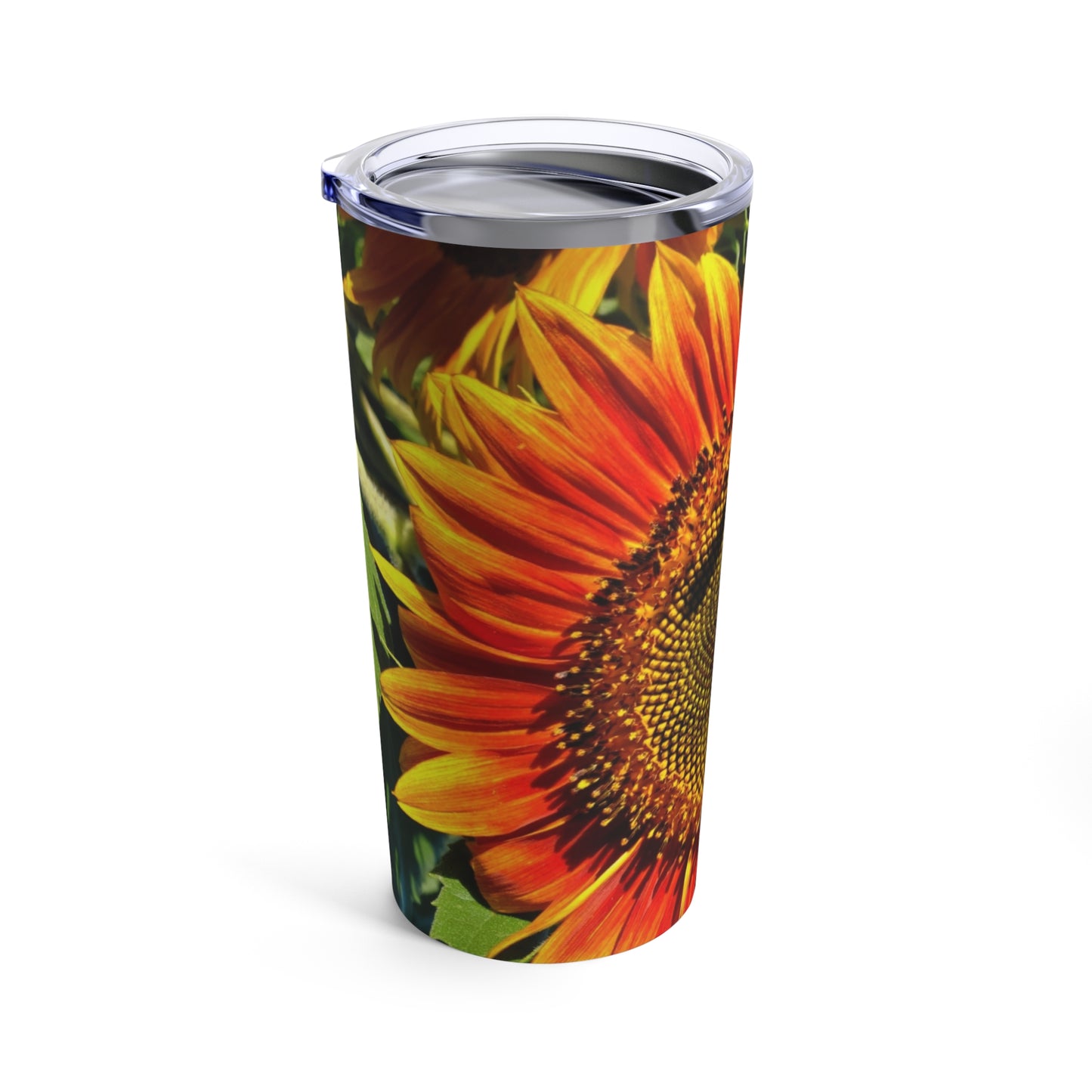 Bumble Bee Sunflower Tumbler 20oz (Enchanted Exposures By Tammy Lyne Collection) BLUE