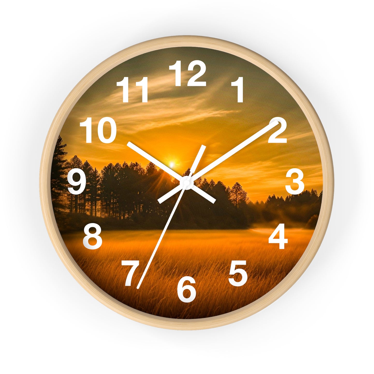 Field Sunset Clock (SP Photography Collection)