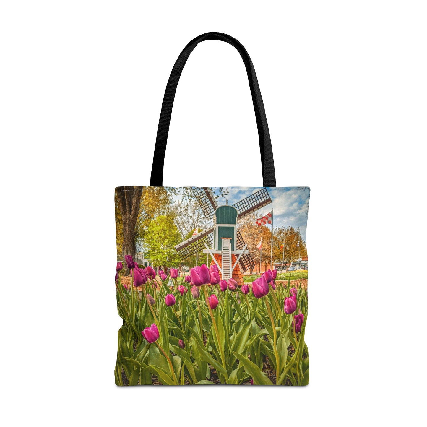 Windmill Tulips Tote Bag (SP Photography Collection) BROWN