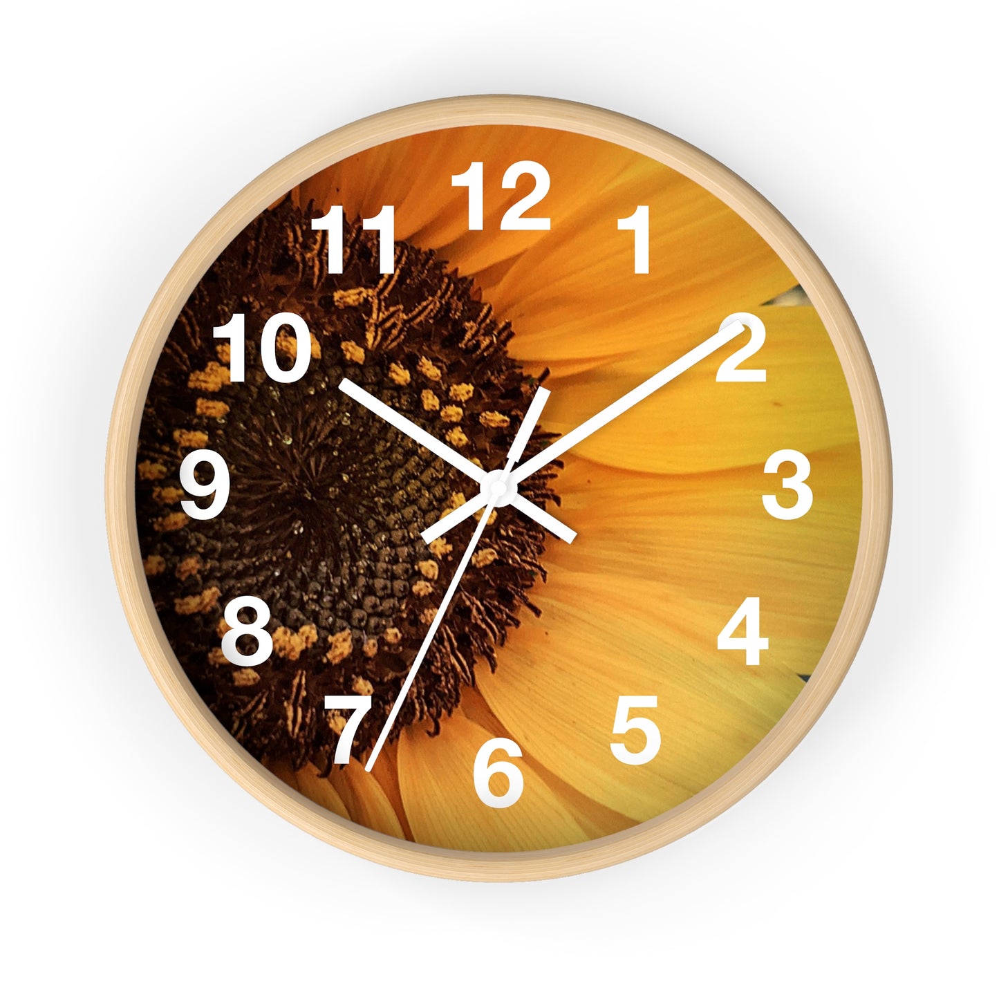 Sun Ray Sunflower Wall Clock (SP Photography Collection)