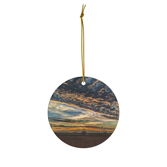 Sandy Skies Ceramic Ornament (SP Photography Collection)