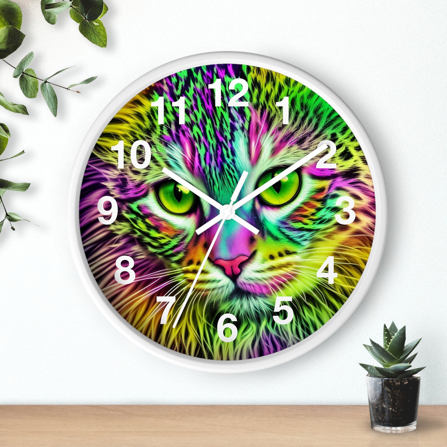 Colorful Kitty Clock (SP Photography Collection)